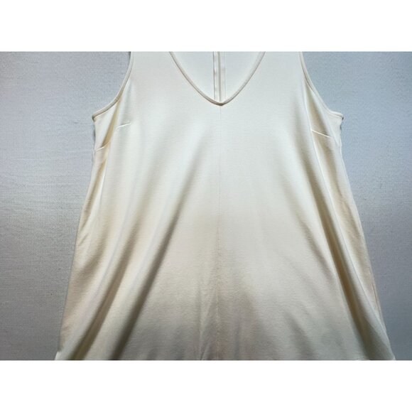 The Nines By Hatch Women’s Tank Dress Sleeveless Size XL Beige Stretch Back Zip - Picture 6 of 11
